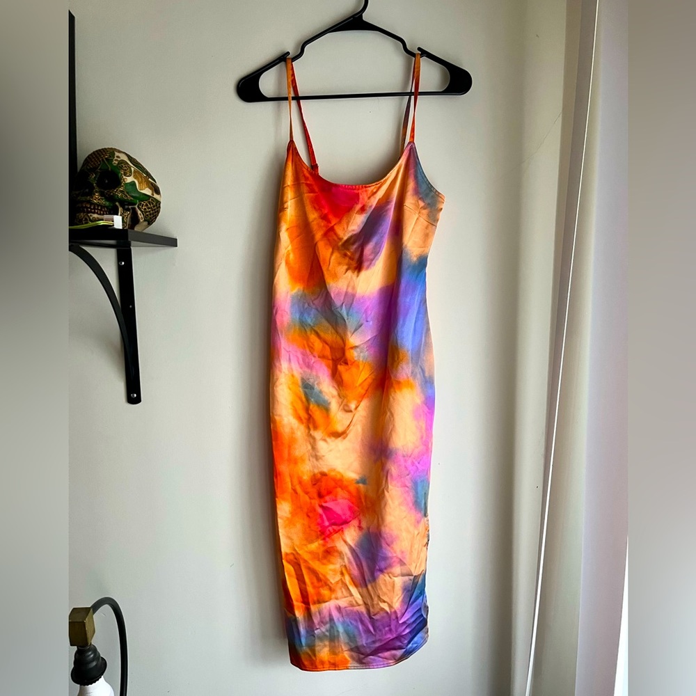 Wild fable multi color midi dress. Worn once